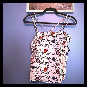 Floral Strappy Crop Top